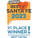 Best of Santa Fe 2023 first place winners badge