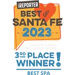 Best of Santa Fe 2023 3rd place winner badge