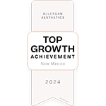 Allergan Aesthetics award for top growth achievement.