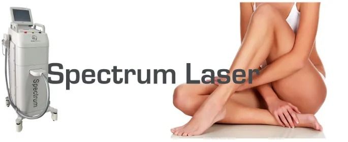 Spectrum laser device and Santa Fe laser hair removal model.